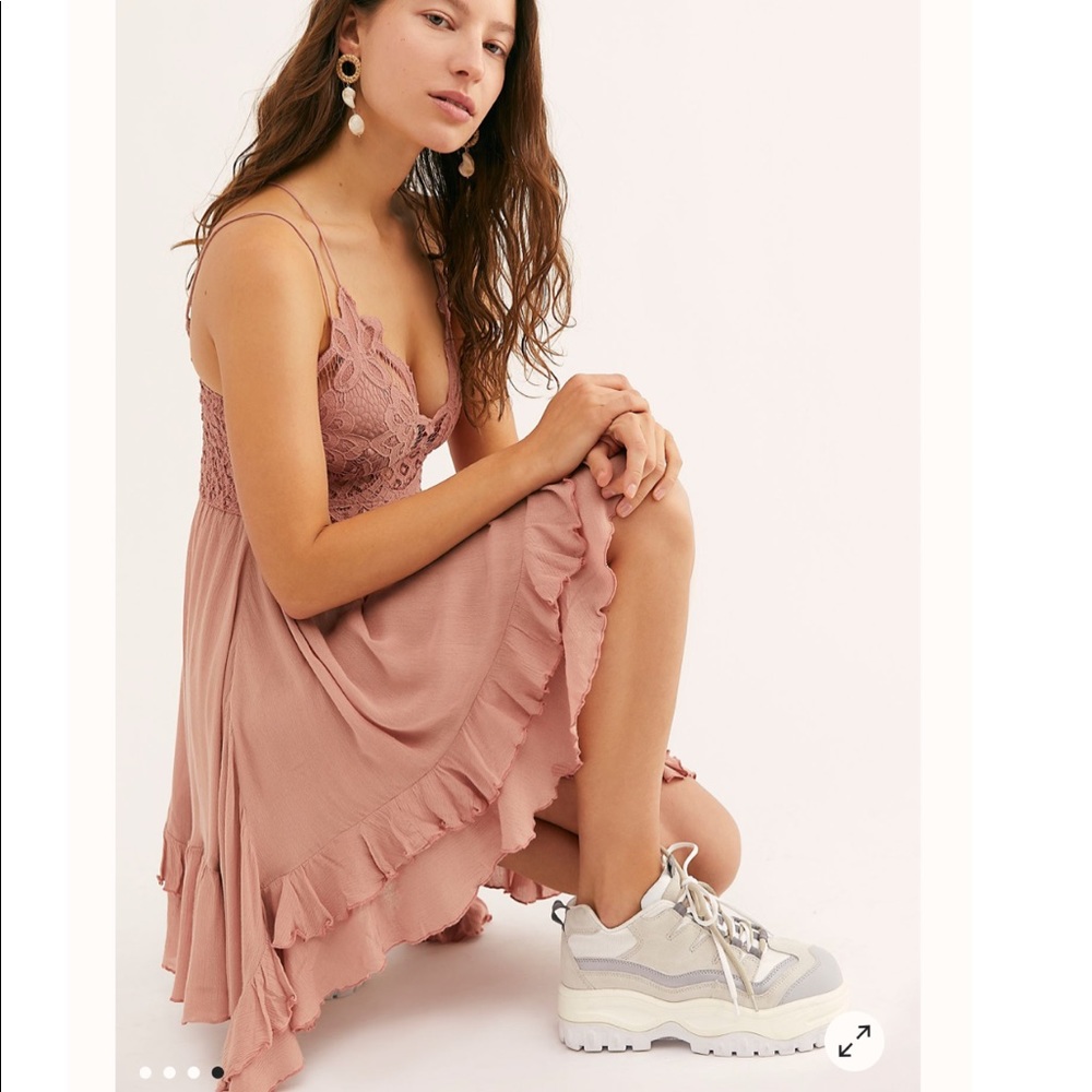 LAST 1! Free People FP One Adella mini slip rose - Picture 3 of 16
